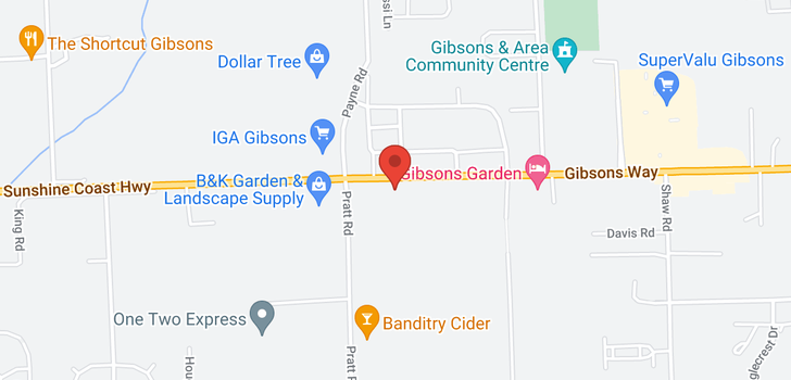 map of 1057 GIBSONS WAY